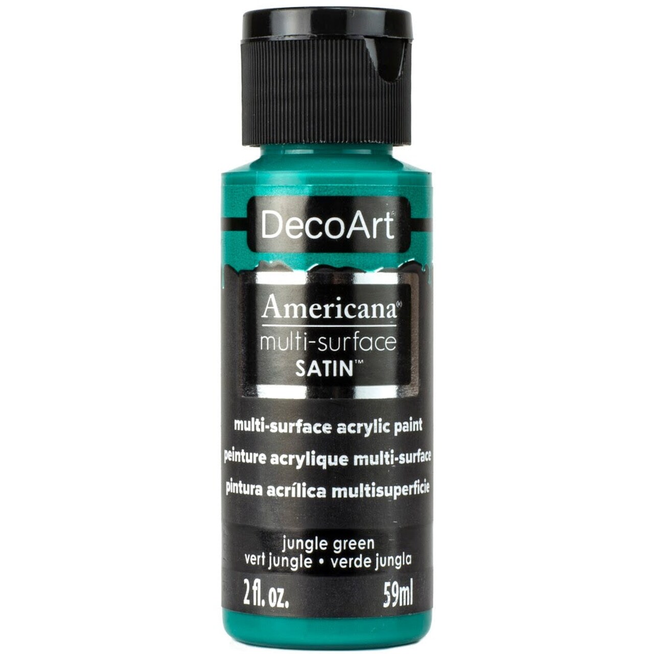 Americana Premium Multi-Surface Satin Finish Acrylics 2oz -for Wood, Metal, Glass, Ceramics, Fabric, Paper, Terra Cotta, Most Plastics and More